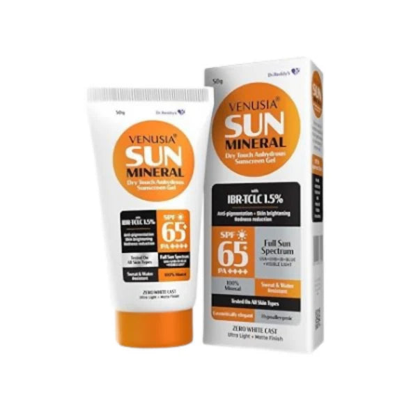 Dr. Reddy's Venusia Sun Mineral Sunscreen Gel SPF 65+ PA++++ - 50 gm