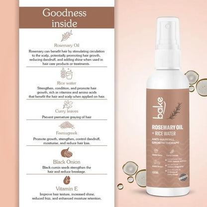 Bake Rosemary + Rice Water Hair Growth Therapy - 100 ml