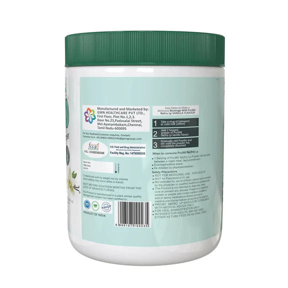 Pro360 Nefro LP (fka Nephro LP) Non-Dialysis Care Protein Powder - 400 gm
