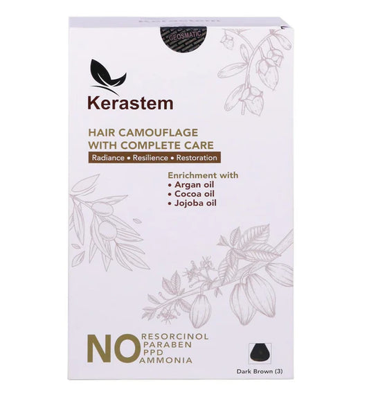 Kerastem Hair Color Dark Brown No 3 - 150 ml