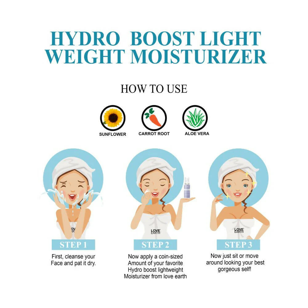 Love Earth Hydro Boost Light Weight Moisturizer - 50 gm