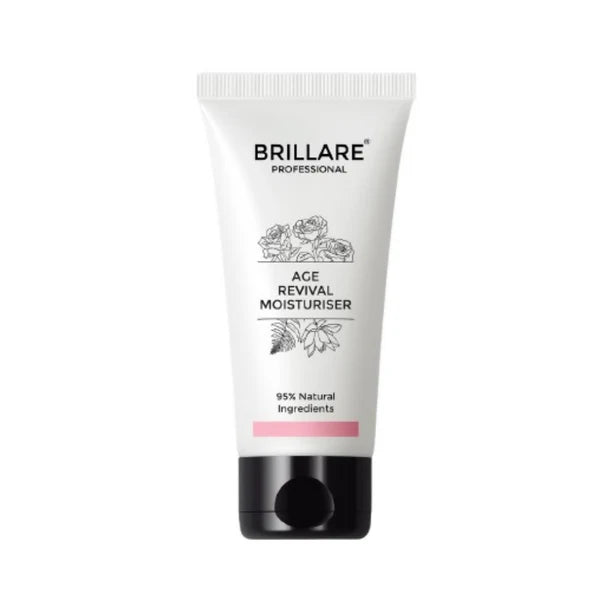 Brillare Age Revival Natural Moisturiser Cream with Indian Rose and Lotus - 50 gm