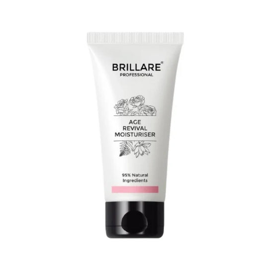Brillare Age Revival Natural Moisturiser Cream with Indian Rose and Lotus - 50 gm