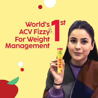 PLIX The Plant Fix Apple Cider Vinegar Effervescent Tablets with Mother - Mango -15 tabs - Pack of 1