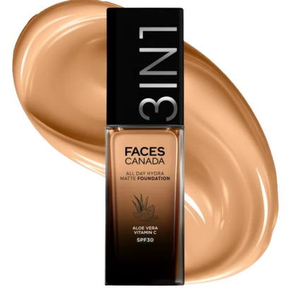 Faces Canada All Day Hydra Matte 3 in 1 Foundation - Rich Ivory 013 - 30 ml