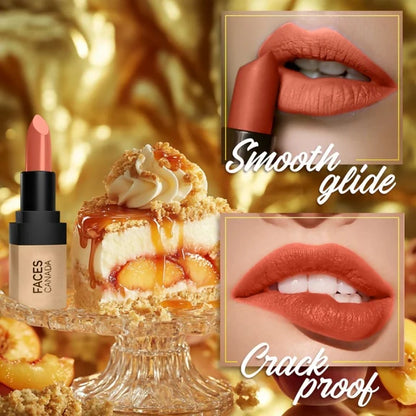 Faces Canada Comfy Matte Velvet Touch Lipstick - Peach Cobbler 07 - 4.2 gm