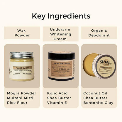 Ghar Soaps Underarm Lightening Cream Kit - Kit