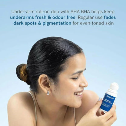 BeBodywise 4% AHA BHA Underarm Roll On For Reduce Pigmentation - Flora Fragrance - 50 ml