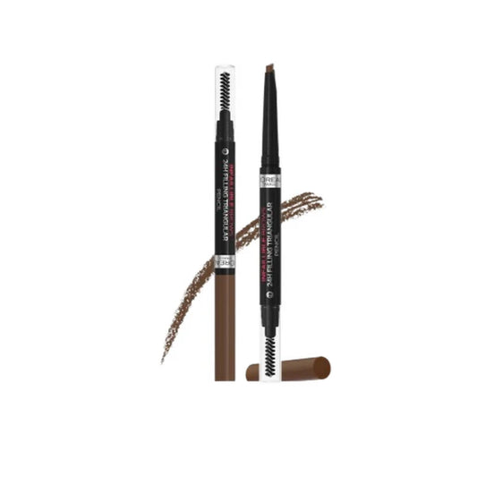 L'Oreal Paris Infallible 24H Brow Filling Triangular Pencil - 5.0 Light Brunette - 1 gm