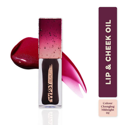 Typsy Beauty Shade Shifter Lip & Cheek Oil - Midnight 02 - 6.4 gm