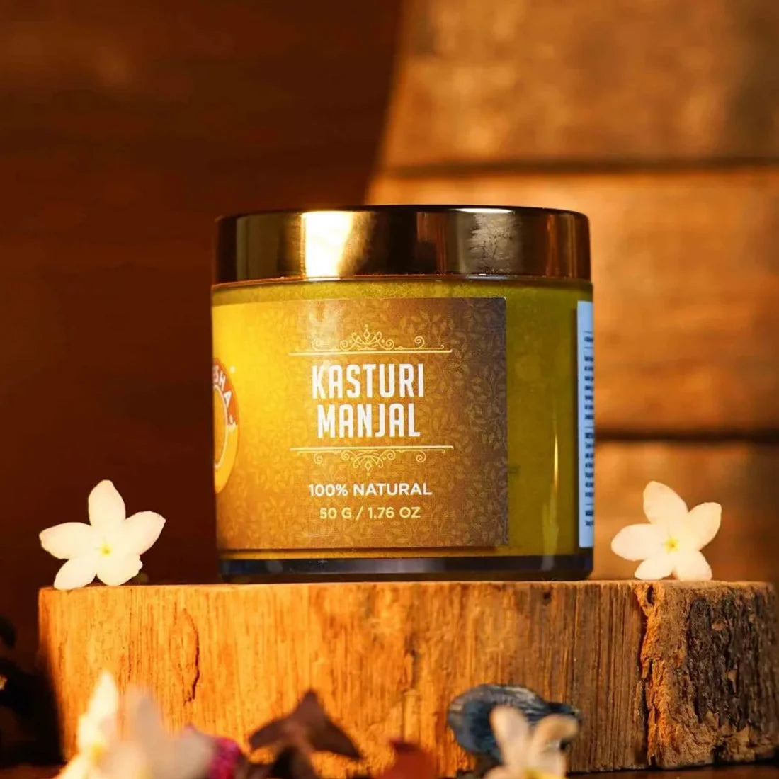 Yellow Kasturi Manjal Face Pack - Turmeric Ubtan for Skin Brightening, Tan Removal & Acne | Natural Glow
