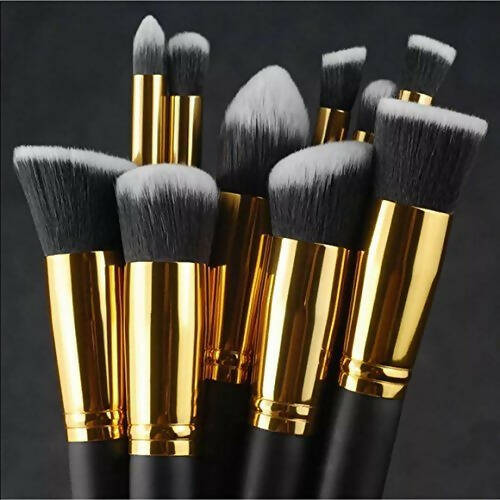 Favon Pack of 10 Professional Makeup Brushes - Combo