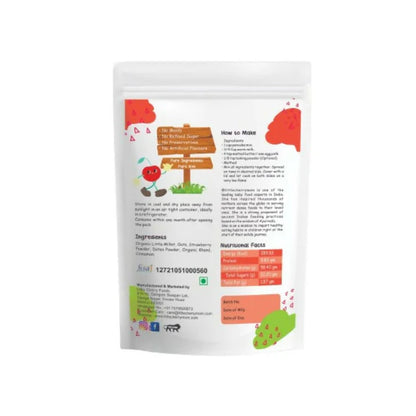 Littlecherrymom Pancake Mix Little Millet Strawberry - 175 gm