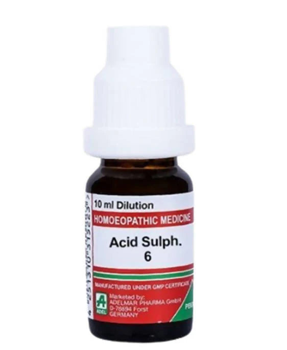 Adel Homeopathy Acid Sulph Dilution -6 CH