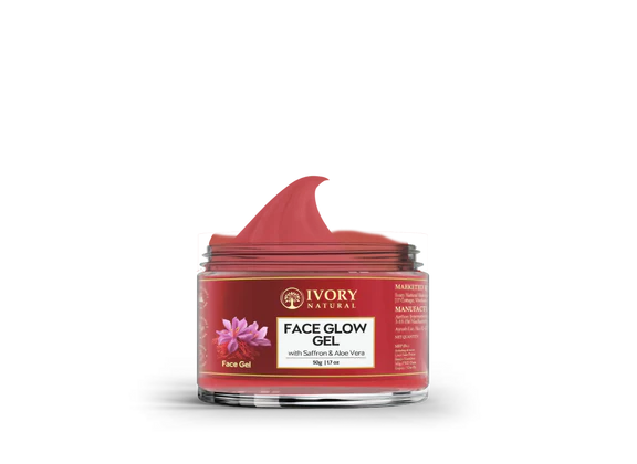 Ivory Natural Face Glow Gel For Instant Glow And Timeless Radiance, Achieve Glowing And Shiny Face - 50 gm
