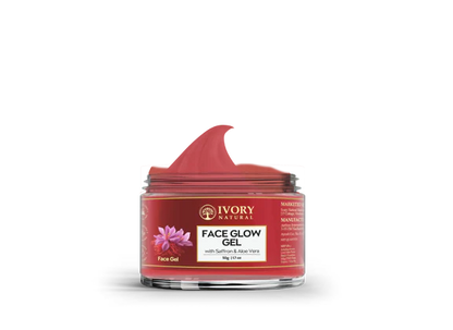 Ivory Natural Face Glow Gel For Instant Glow And Timeless Radiance, Achieve Glowing And Shiny Face - 50 gm