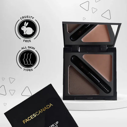 Faces Canada HD Shape Up Brow Kit - Brown - Kit