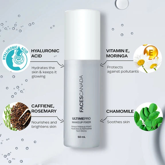 Faces Canada Ultime Pro Makeup Fixer For Long Lasting Makeup Setting Spray - 50 ml