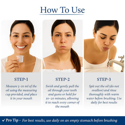 Blue Nectar Cinnamon Mouth Pulling Oil Ayurvedic Mouthwash-100ml