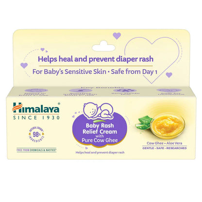Himalaya Herbals Baby Rash Relief Cream with Pure Cow Ghee - 50 gm