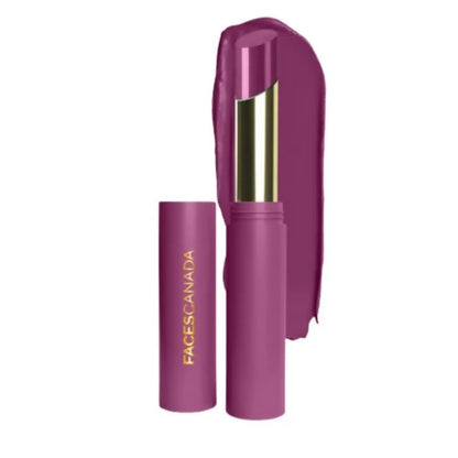 Faces Canada 3 in 1 LongStay Matte Lipstick - Haute Plum 08 - 2 gm