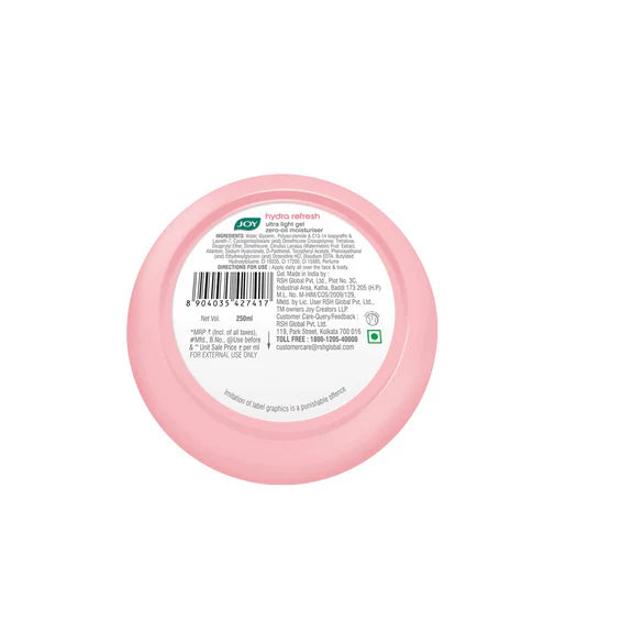 Joy Hydra Refresh Ultra Light Gel With Watermelon & Vitamin E - 250 ml