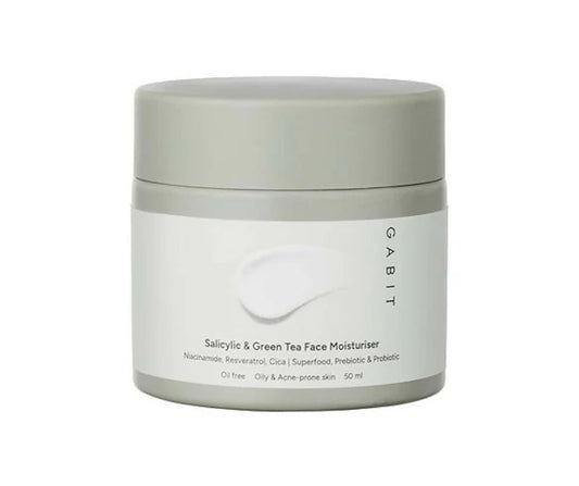 Gabit Salicylic Acid & Green Tea Face Moisturiser For Acne, Blackheads & Open Pores - 50 ml