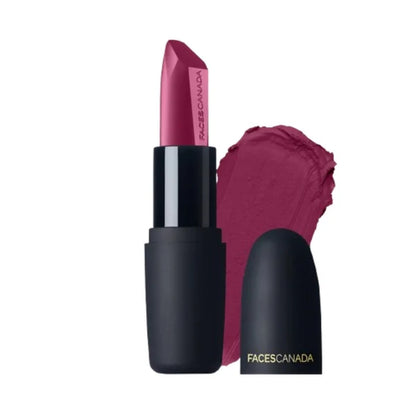 Faces Canada Weightless Matte Finish Lipstick - Hot Plum 24 - 4 gm