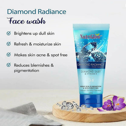 NutriGlow Diamond Radiance Face Wash - 65 ml
