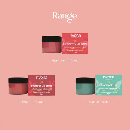 Rivona Naturals Strawberry Lip Scrub - 8 gm