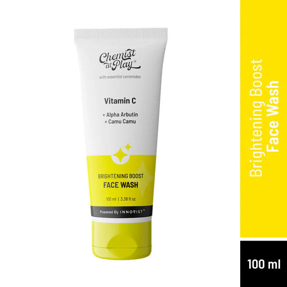 Chemist At Play Exfoliating Body Scrub + Brightening Boost Vitamin C Face Wash Combo - combo