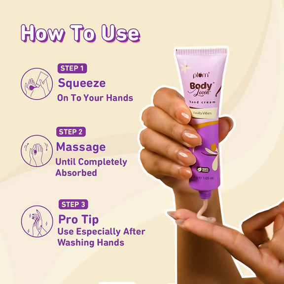 Plum Bodylovin' Vanilla Vibes Hand Cream - 30 gm