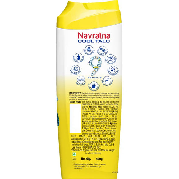 Navratna Cool Arctic Blossom Talc - 400 gm