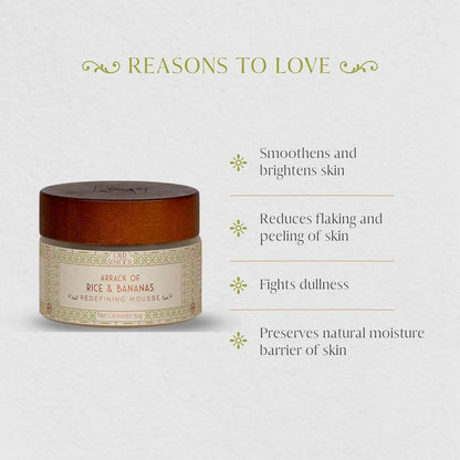 Old School Rituals Arrack of Rice & Banana Redefining Mousse Natural Face Moisturize - 50 gm