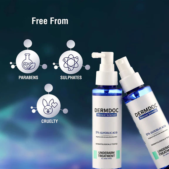 Dermdoc 5% Glycolic Acid Under Arm Treatment - 100 ml