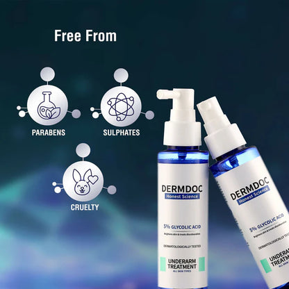 Dermdoc 5% Glycolic Acid Under Arm Treatment - 100 ml