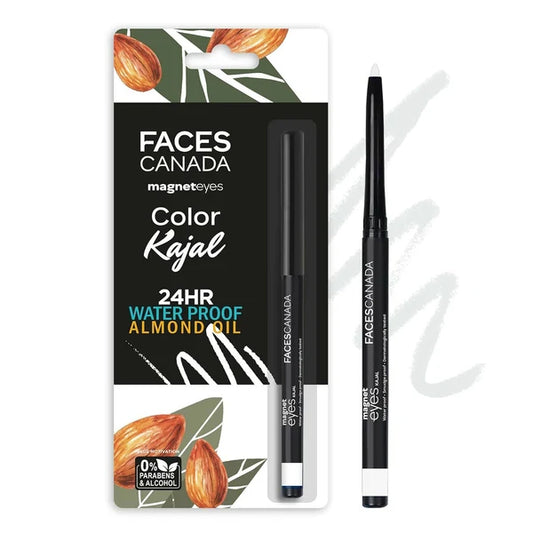 Faces Canada Magneteyes Color Kajal-White Serenity - 0.03 gm