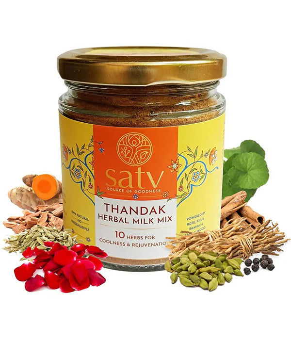Satv Thandak Herbal Milk Mix - 100 gm