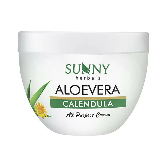Sunny Herbals Aloevera Calendula All Purpose Cream - 125 gm - Pack of 2
