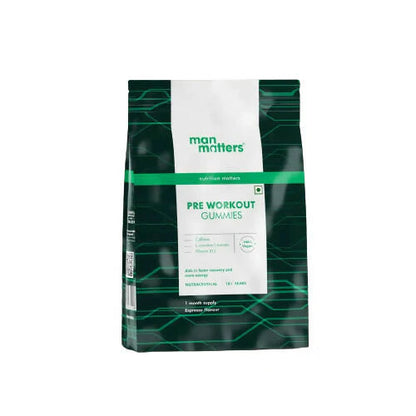 Man Matters Pre Workout Gummies, Expresso Flavour, Vegan Free
