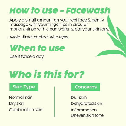 PLIX The Plant Fix Vitamin C Guava Combo - Juicy Cleanser and Face Serum -combo