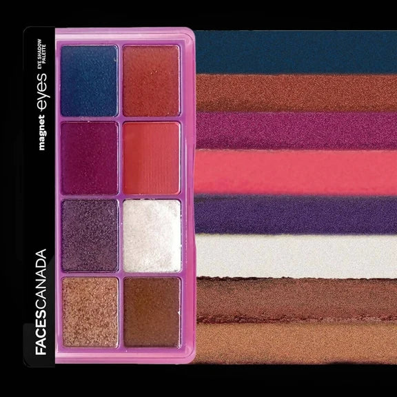 Faces Canada Magneteyes 8 in 1 Eyeshadow Palette - The Creators - 6.4 gm