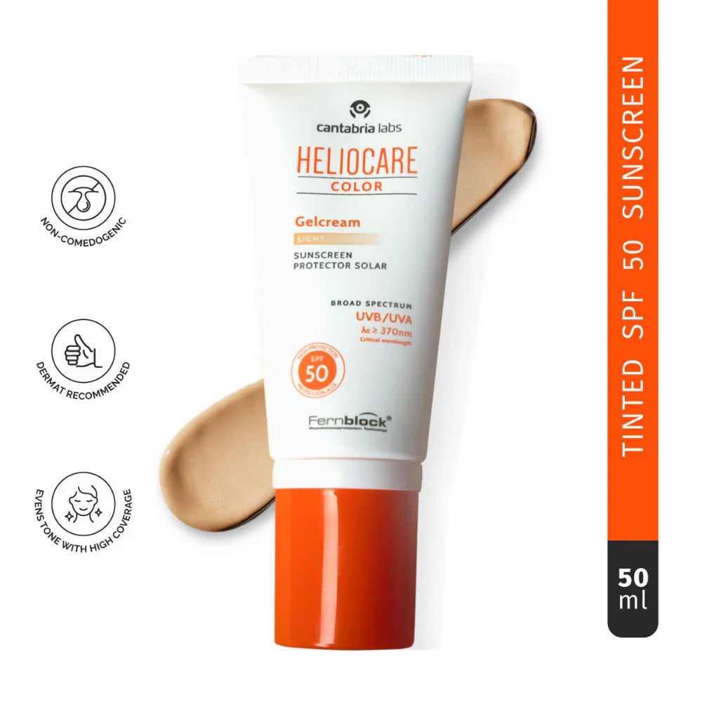 Heliocare Color Gel Cream Tinted Sunscreen SPF 50 Uva & Uvb Protection - 50 ml