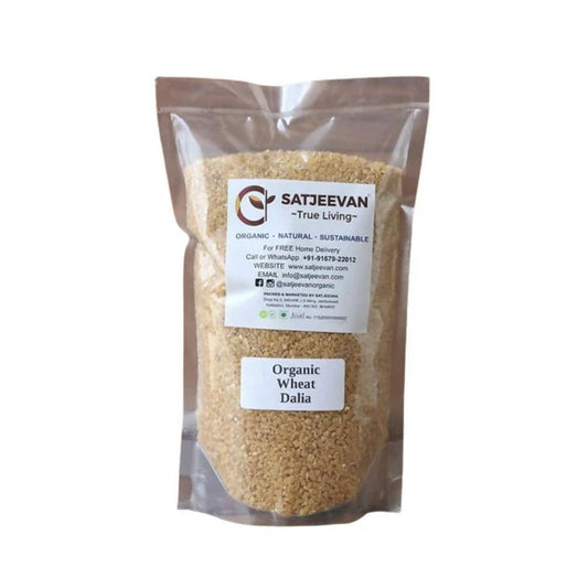 Satjeevan Organic Wheat Dalia Thuli - 500 gm
