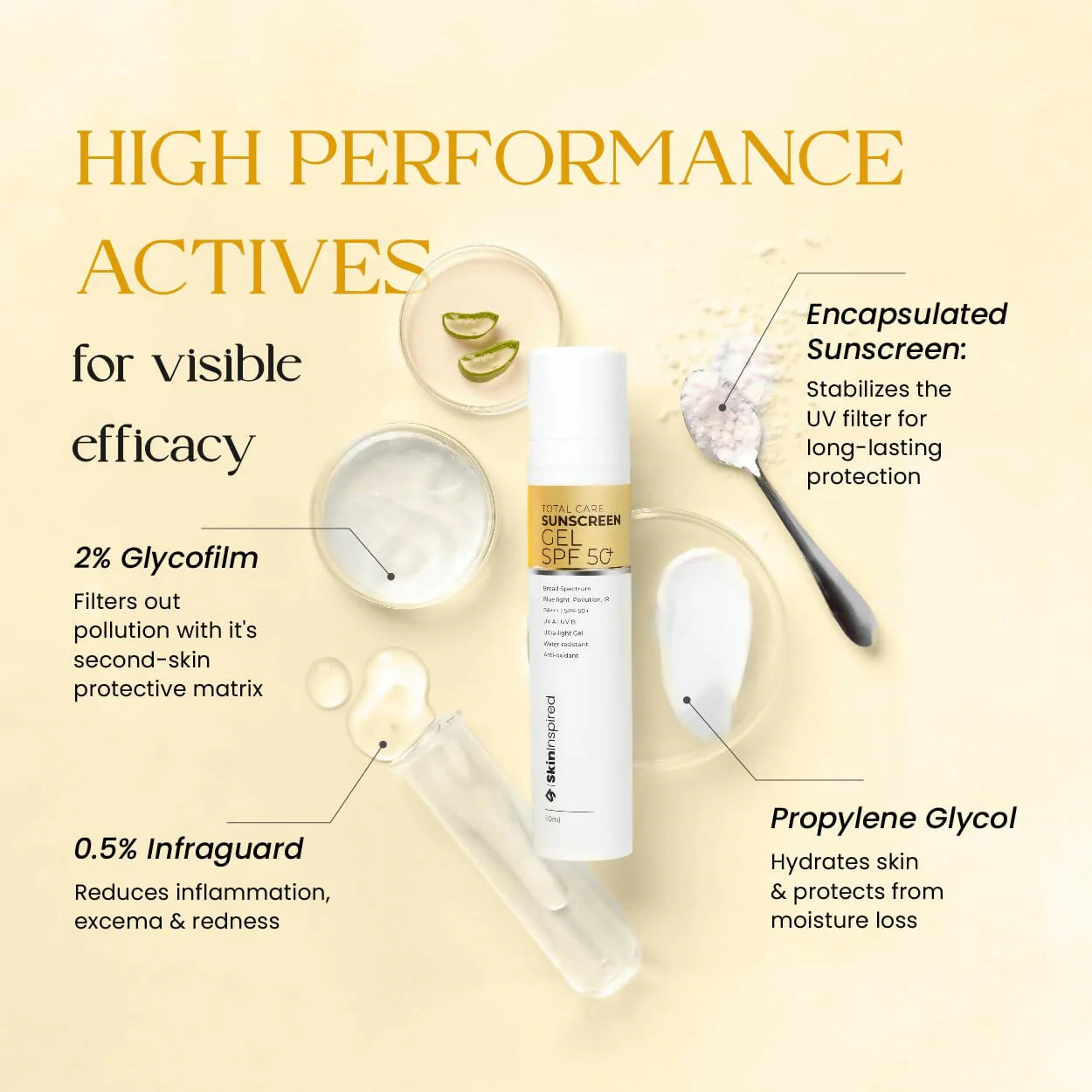 SkinInspired Total Care Gel Sunscreen Spf 50+ - 50 ml