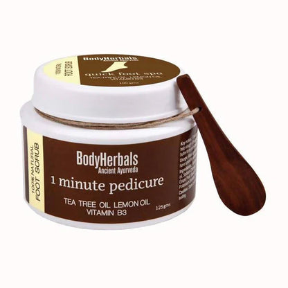 BodyHerbals 1 minute pedicure, Foot Scrub - 125 gm