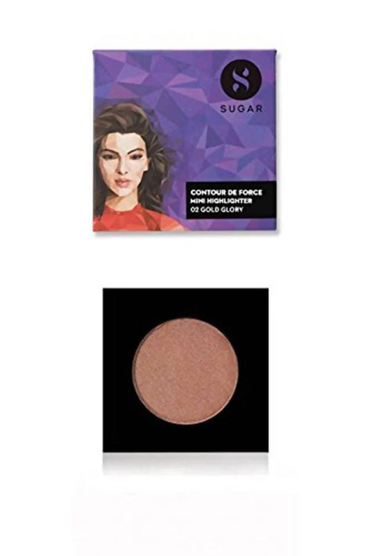 Sugar Cosmetics Contour De Force Mini Highlighter - 02 Gold Glory - 4 g