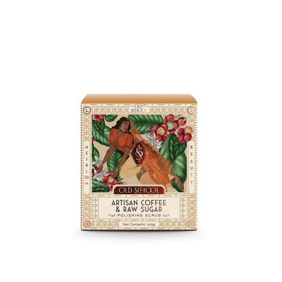 Old School Rituals Artisan Coffee & Raw Sugar Polishing Scrub - 200 gm
