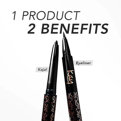 Kay Beauty Intense Black 24H Kajal Eyeliner Duo - 0.55 gm