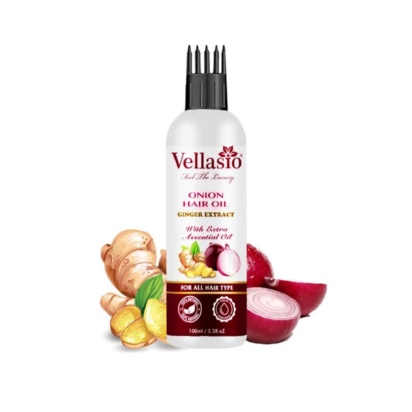 Vellasio Essence Onion Ginger Hair Oil For Hair - 100 ml